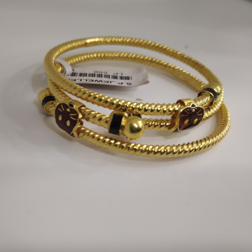 Black colour bachha kadli by S.P. Jewellers