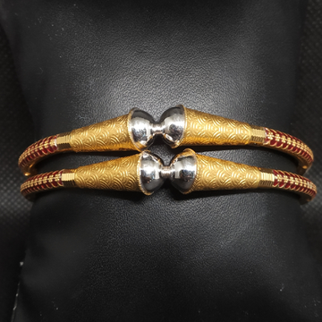 silver gold kadli by S.P. Jewellers