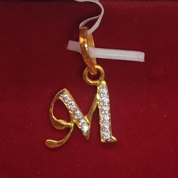 M name Pendant by S.P. Jewellers