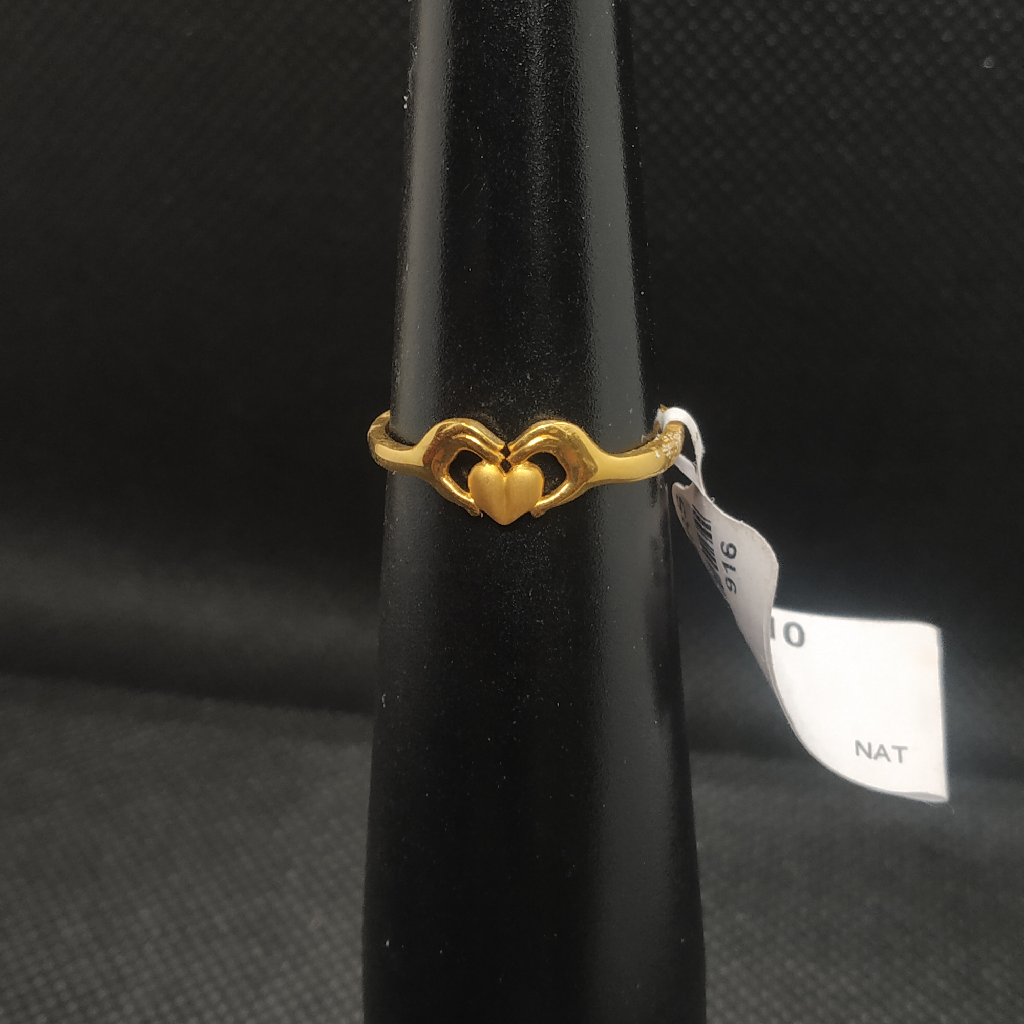 heart shape gold ring